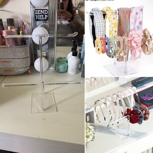 Acrylic Headband & Scrunchie Organizer Stand